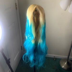 Ombré human hair lace front wig